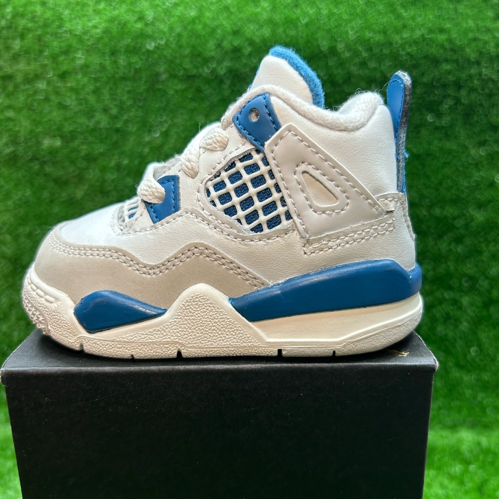 Kids Blue and White Sneakers